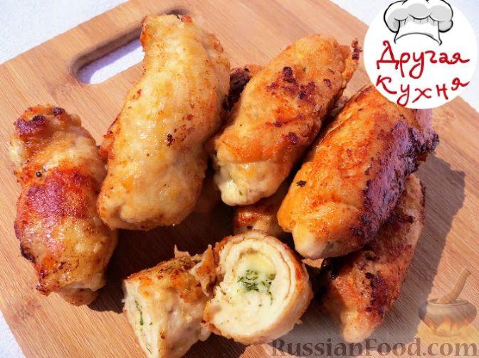 Куриные рулетики с сыром